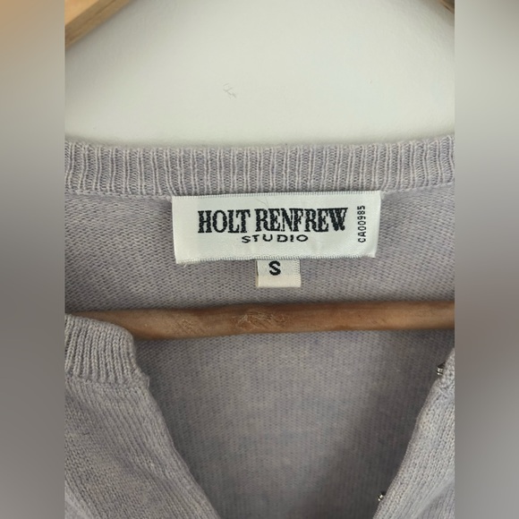 STUNNING ✨ VINTAGE HOLT RENFREW SIZE SMALL 55% SILK 45% CASHMERE - Picture 2 of 8